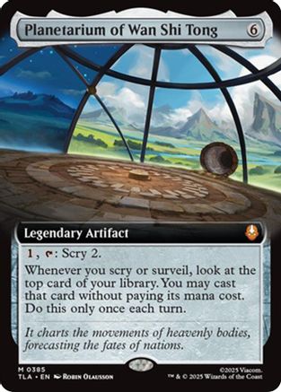 Planetarium of Wan Shi Tong (Extended Art) (TLA-385) - Avatar: The Last Airbender Foil | Grognard Games