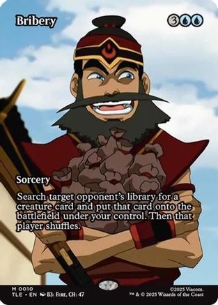 Bribery (Borderless) (TLE-010) - Avatar: The Last Airbender: Eternal-Legal | Grognard Games