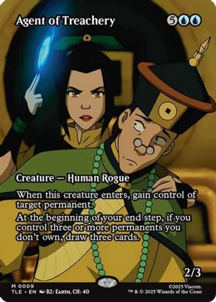 Agent of Treachery (Borderless) (TLE-009) - Avatar: The Last Airbender: Eternal-Legal | Grognard Games