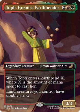 Toph, Greatest Earthbender (Borderless) (TLE-070) - Avatar: The Last Airbender: Eternal-Legal | Grognard Games
