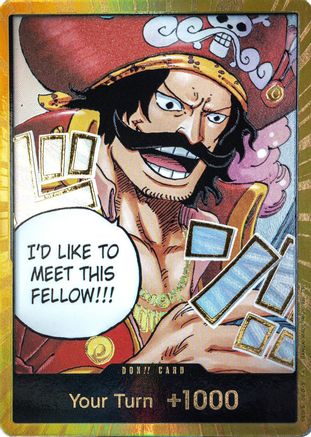 DON!! Card (Gol.D.Roger) (Gold) - Carrying On His Will Foil | Grognard Games