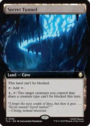 Secret Tunnel (Extended Art) (TLA-392) - Avatar: The Last Airbender Foil | Grognard Games