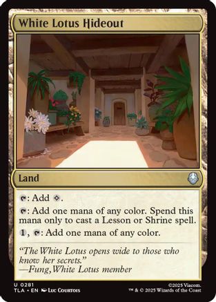 White Lotus Hideout (TLA-281) - Avatar: The Last Airbender Foil | Grognard Games