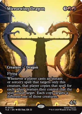 Mirrorwing Dragon (Borderless) (TLE-033) - Avatar: The Last Airbender: Eternal-Legal Foil | Grognard Games