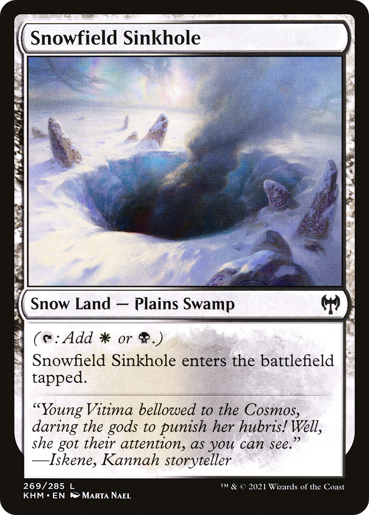 Snowfield Sinkhole [Kaldheim] | Grognard Games