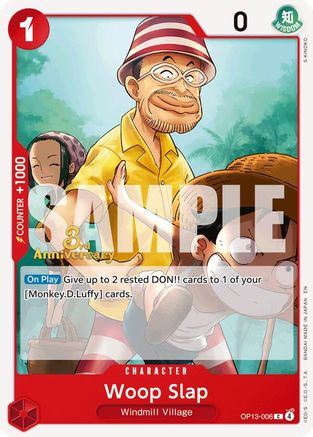 Woop Slap (OP13-006) - Carrying On His Will: 3rd Anniversary Tournament Cards | Grognard Games