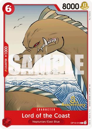 Lord of the Coast (OP13-010) - Carrying On His Will: 3rd Anniversary Tournament Cards | Grognard Games