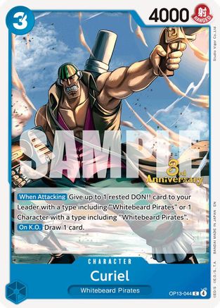 Curiel (OP13-044) - Carrying On His Will: 3rd Anniversary Tournament Cards | Grognard Games