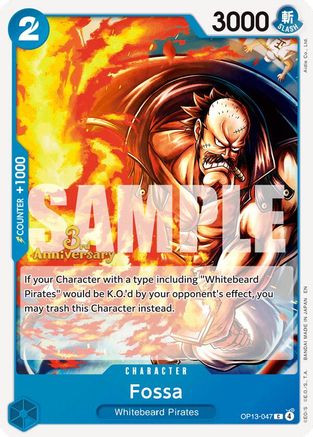 Fossa (OP13-047) - Carrying On His Will: 3rd Anniversary Tournament Cards | Grognard Games