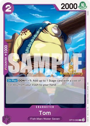 Tom (OP13-069) - Carrying On His Will: 3rd Anniversary Tournament Cards | Grognard Games