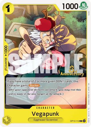 Vegapunk (OP13-112) - Carrying On His Will: 3rd Anniversary Tournament Cards | Grognard Games