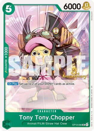 Tony Tony.Chopper (OP13-030) - Carrying On His Will: 3rd Anniversary Tournament Cards | Grognard Games