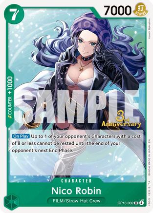 Nico Robin (OP13-032) - Carrying On His Will: 3rd Anniversary Tournament Cards | Grognard Games