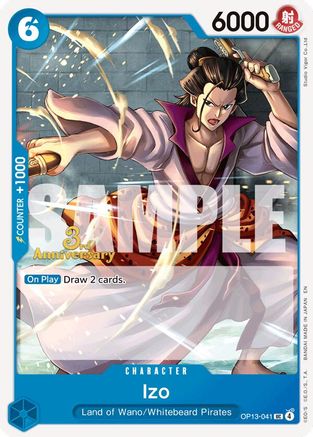 Izo (OP13-041) - Carrying On His Will: 3rd Anniversary Tournament Cards | Grognard Games
