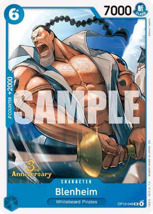 Blenheim (OP13-049) - Carrying On His Will: 3rd Anniversary Tournament Cards | Grognard Games