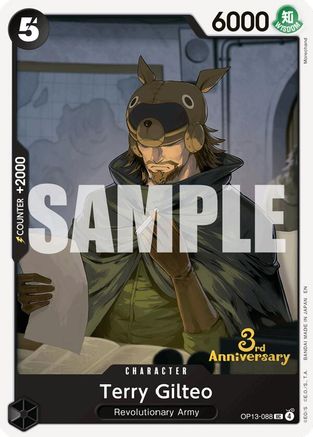 Terry Gilteo (OP13-088) - Carrying On His Will: 3rd Anniversary Tournament Cards | Grognard Games