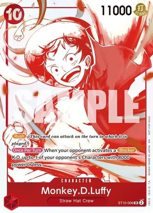 Monkey.D.Luffy - ST10-006 (3rd Anniversary Treasure Campaign Pack) (ST10-006) - One Piece Promotion Cards Foil | Grognard Games