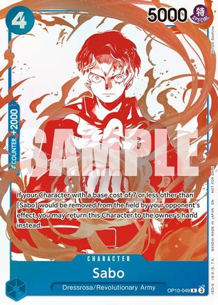Sabo - OP10-049 (3rd Anniversary Treasure Campaign Pack) (OP10-049) - One Piece Promotion Cards Foil | Grognard Games