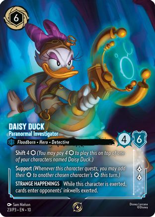 Daisy Duck - Paranormal Investigator (Store Championship Participant) (23) - Disney Lorcana Promo Cards | Grognard Games