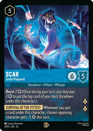Scar - Eerily Prepared (21) - Disney Lorcana Promo Cards Cold Foil | Grognard Games