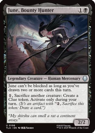 June, Bounty Hunter (TLA-106) - Avatar: The Last Airbender Foil | Grognard Games