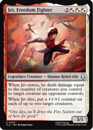 Jet, Freedom Fighter (TLA-229) - Avatar: The Last Airbender | Grognard Games