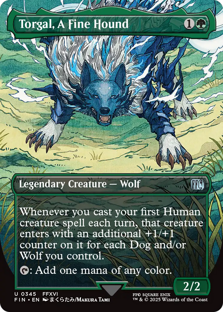 Torgal, A Fine Hound (FIN-345) - FINAL FANTASY (Borderless) Foil | Grognard Games