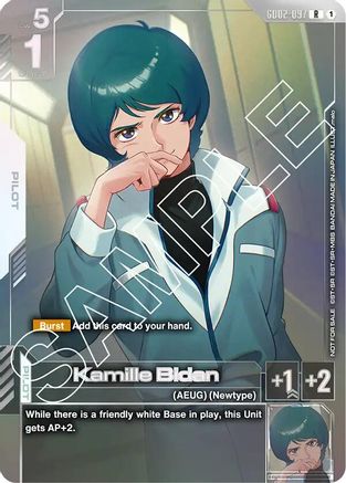 Kamille Bidan (Newtype Challenge 2025 Mission 2) - Gundam Promotional Cards (GD02-097) Holofoil
