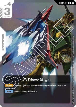 A New Sign (Newtype Challenge 2025 Mission 2) - Gundam Promotional Cards (GD02-117) Holofoil | Grognard Games