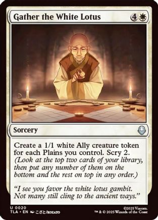 Gather the White Lotus (TLA-020) - Avatar: The Last Airbender | Grognard Games