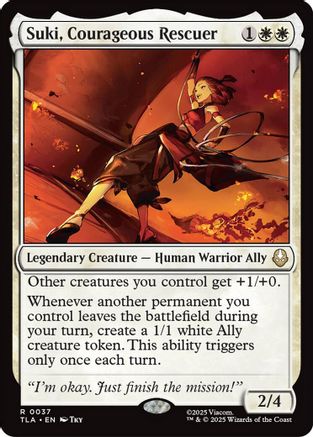 Suki, Courageous Rescuer (TLA-037) - Avatar: The Last Airbender Foil | Grognard Games