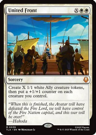 shop deals on mtg avatar last airbender cards United Front (TLA-039)