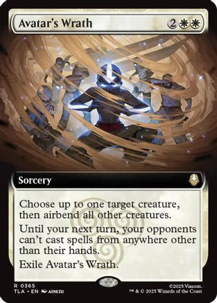 Avatar's Wrath (Extended Art) (TLA-365) - Avatar: The Last Airbender Foil | Grognard Games
