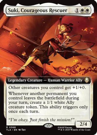 Suki, Courageous Rescuer (Extended Art) (TLA-368) - Avatar: The Last Airbender Foil | Grognard Games