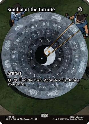 Sundial of the Infinite (Borderless) (TLE-055) - Avatar: The Last Airbender: Eternal-Legal Foil | Grognard Games