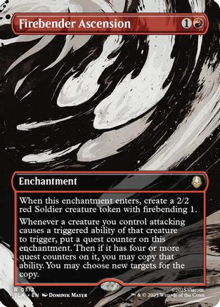 Firebender Ascension (Borderless) (TLA-312) - Avatar: The Last Airbender Foil | Grognard Games