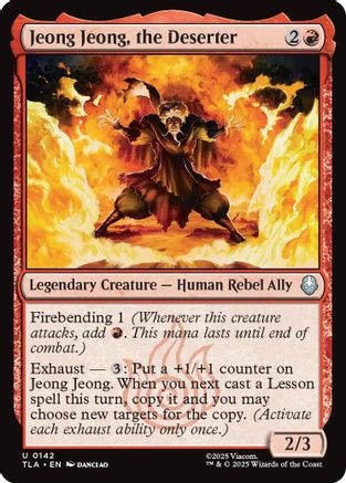 Jeong Jeong, the Deserter (TLA-142) - Avatar: The Last Airbender Foil | Grognard Games