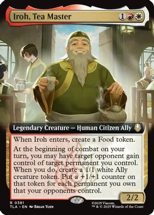 Iroh, Tea Master (Extended Art) (TLA-381) - Avatar: The Last Airbender | Grognard Games
