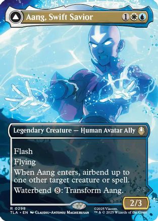Aang, Swift Savior (0298) (Borderless) (TLA-298) - Avatar: The Last Airbender | Grognard Games