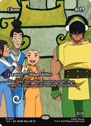 Clone (Borderless) (TLE-011) - Avatar: The Last Airbender: Eternal-Legal Foil | Grognard Games