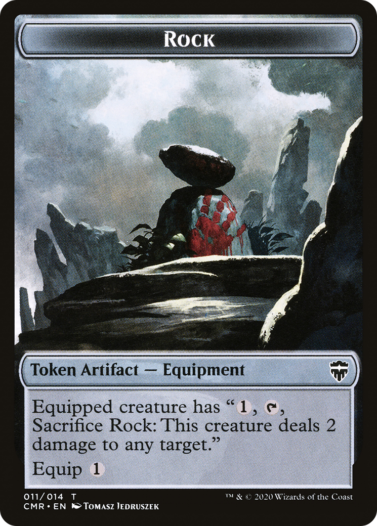 Rock (CMR-011) - Commander Legends Tokens Foil | Grognard Games