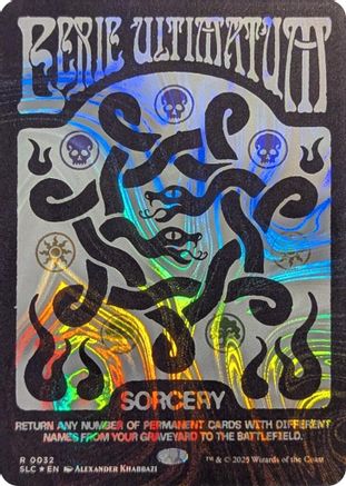 Eerie Ultimatum (Halo Foil) (SLC-032) - Secret Lair Countdown Kit Foil | Grognard Games