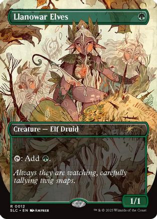 Llanowar Elves (SLC-012) - Secret Lair Countdown Kit Foil | Grognard Games