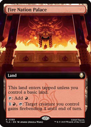 Fire Nation Palace (Extended Art) (TLA-389) - Avatar: The Last Airbender Foil | Grognard Games