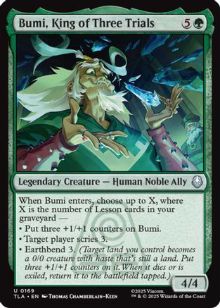 Bumi, King of Three Trials (TLA-169) - Avatar: The Last Airbender | Grognard Games