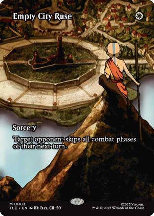 Empty City Ruse (Borderless) (TLE-003) - Avatar: The Last Airbender: Eternal-Legal | Grognard Games