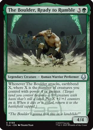 The Boulder, Ready to Rumble (TLA-168) - Avatar: The Last Airbender Foil | Grognard Games