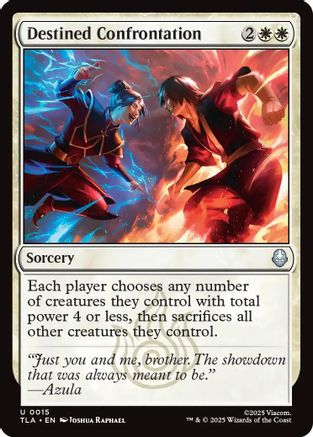 Destined Confrontation (TLA-015) - Avatar: The Last Airbender Foil | Grognard Games