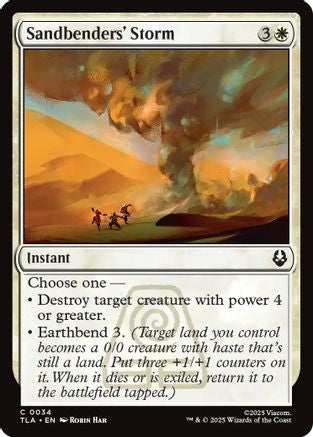 Sandbenders' Storm (TLA-034) - Avatar: The Last Airbender Foil | Grognard Games