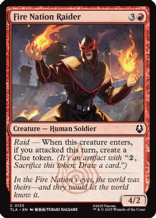 Fire Nation Raider (TLA-135) - Avatar: The Last Airbender Foil | Grognard Games